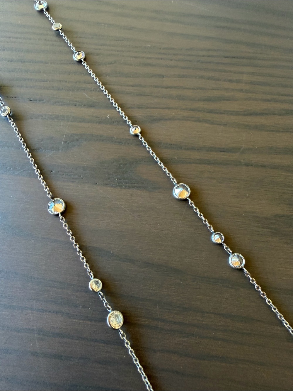 Silpada Sterling Silver Scattered CZ Necklace - Long - Picture 2 of 3